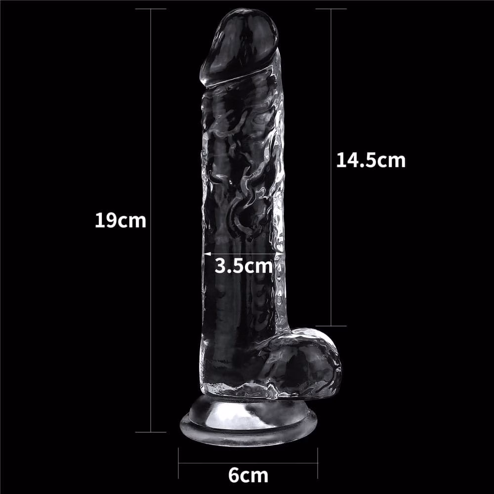 7.5'' Flawless Clear Dildo - Image 6