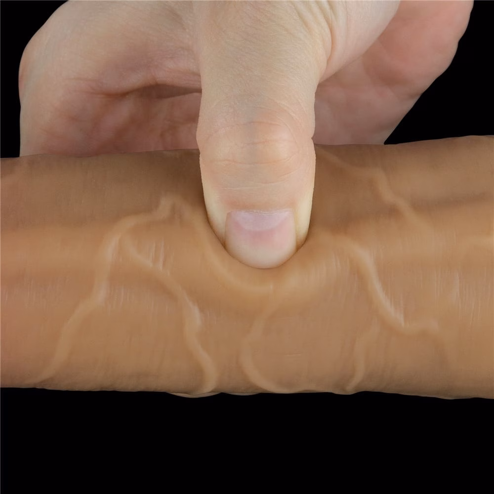 8.0'' Dual Layered Platinum Silicone Rotator - Image 4