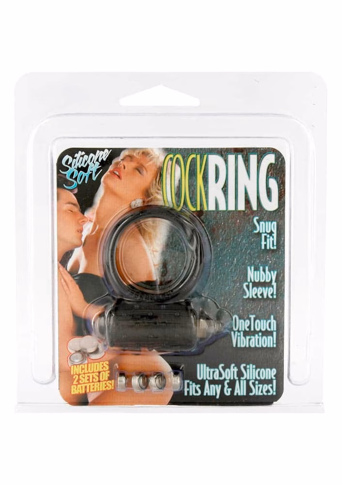 Mini Vibrating Cockring Black - 2. kép