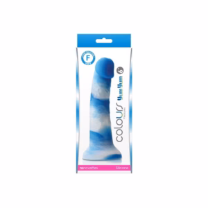 Colours - Pleasures - Yum Yum  6" Dildo - Blue_B0O25_3