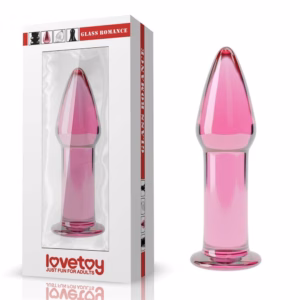 5" Glass Romance Pink
