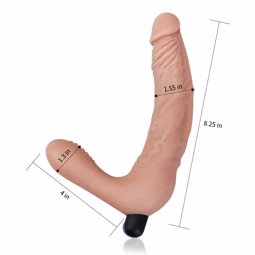 Rechargeable IJOY Strapless Strap-on Flesh - 3. kép