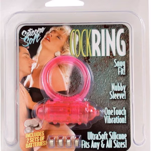 Vibrating Cockring Silicone Pink_B0O25_4