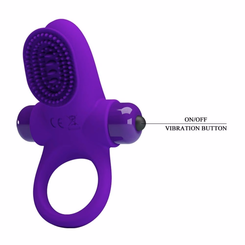 Pretty Love Vibrant Penis Ring 2 Purple - 7. kép