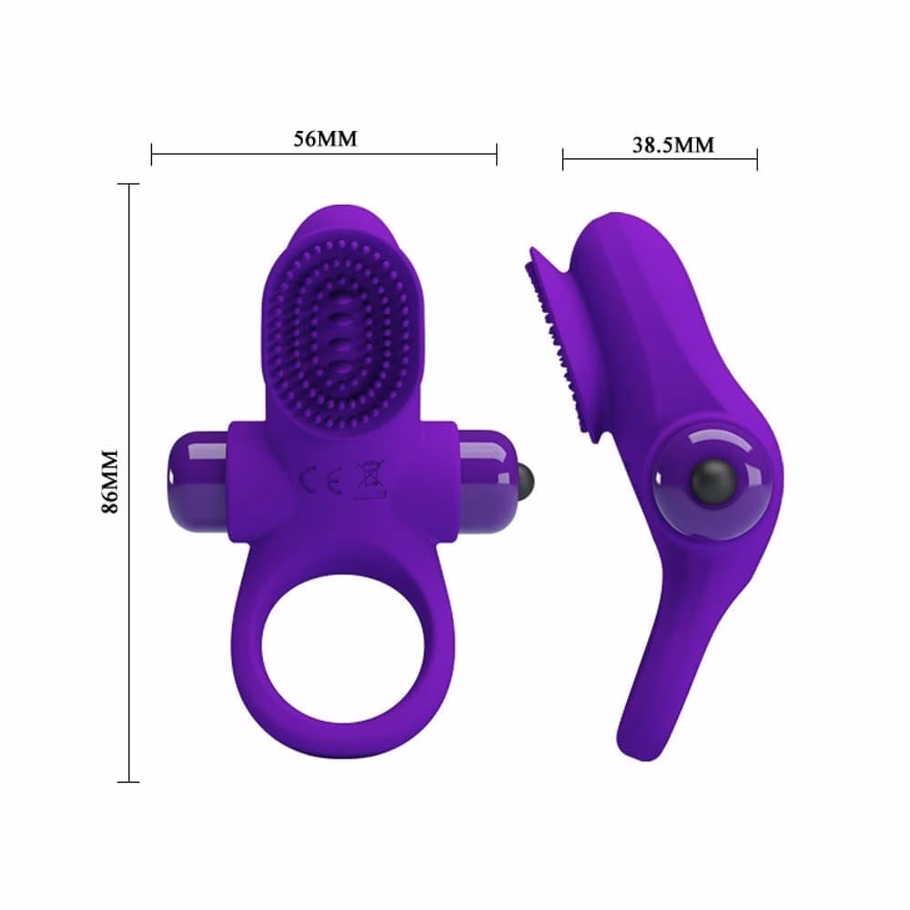 Pretty Love Vibrant Penis Ring 2 Purple - 6. kép
