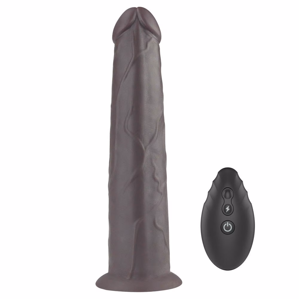 9'' Dual Layered Silicone Rotator Brown - Image 3