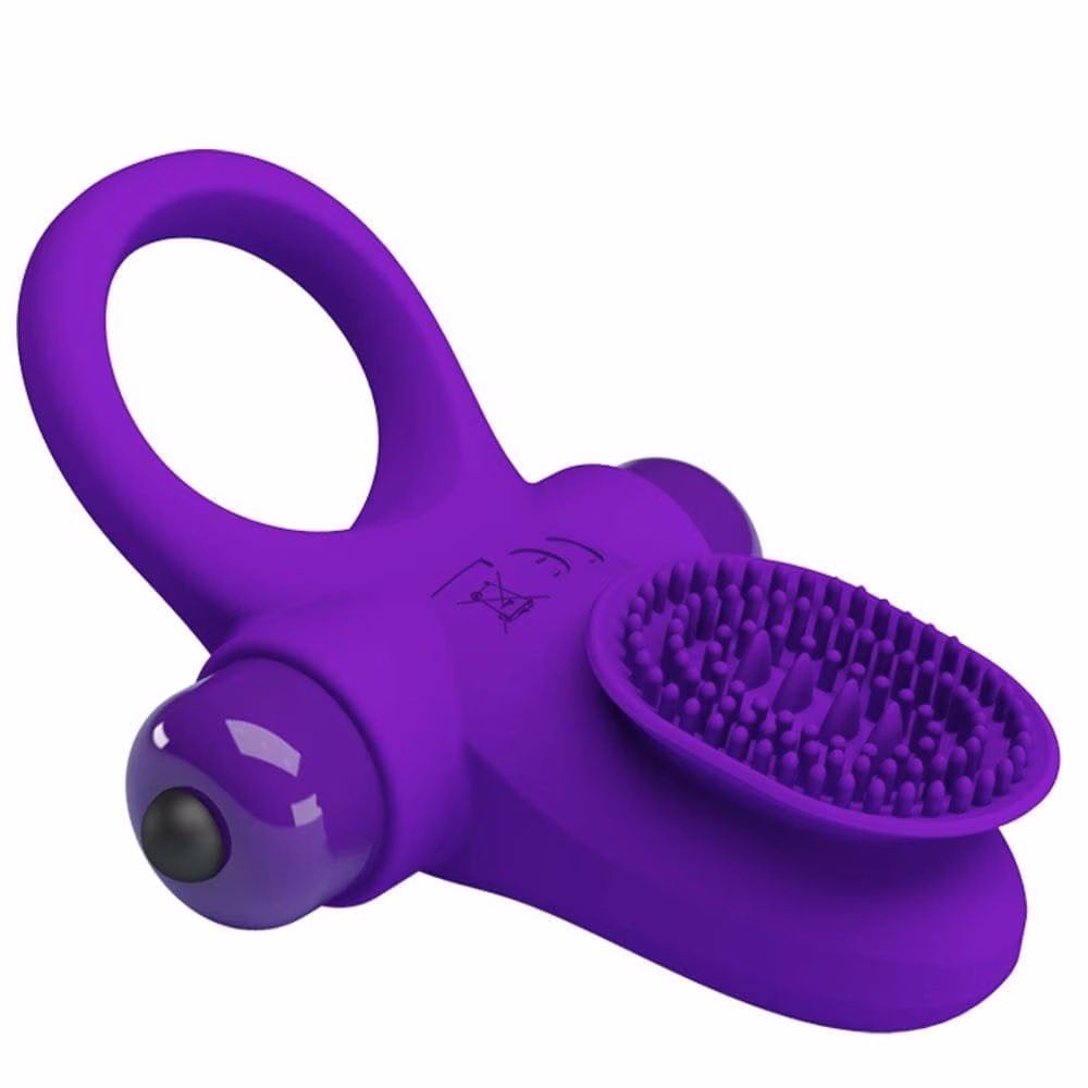 Pretty Love Vibrant Penis Ring 2 Purple - 5. kép