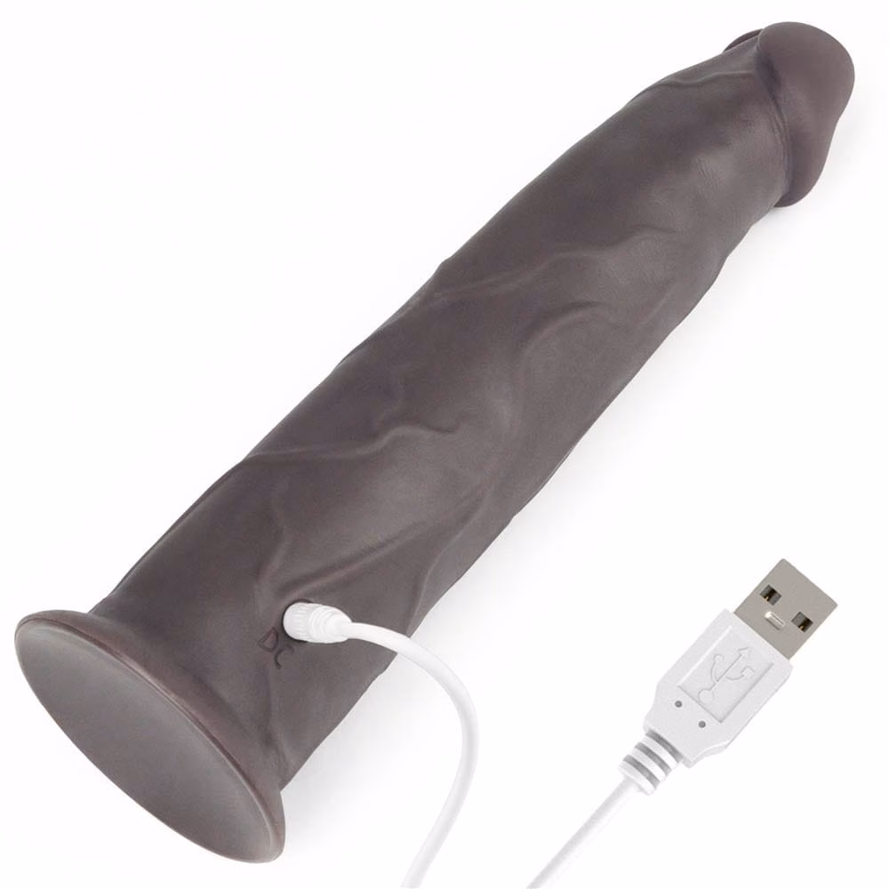 9'' Dual Layered Silicone Rotator Brown - Image 8