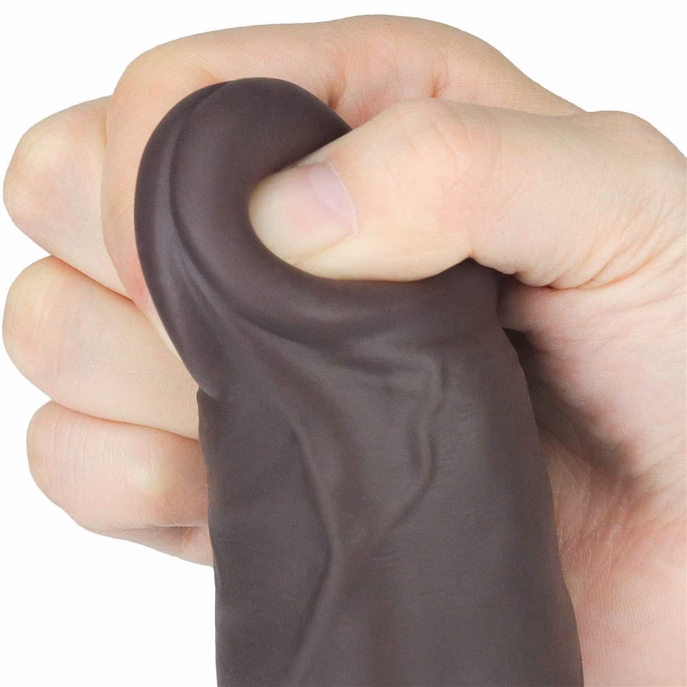 9'' Dual Layered Silicone Rotator Brown - Image 7