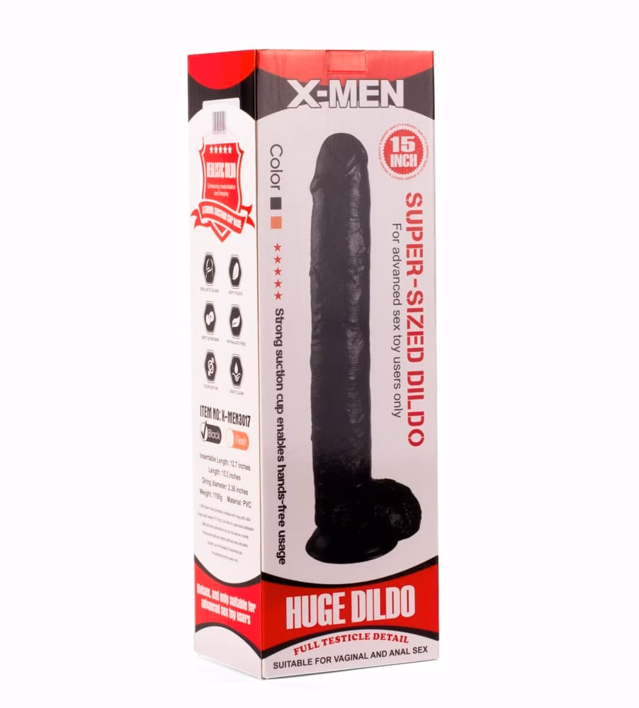 X-MEN 16" Super-Sized Dildo Black - Image 2
