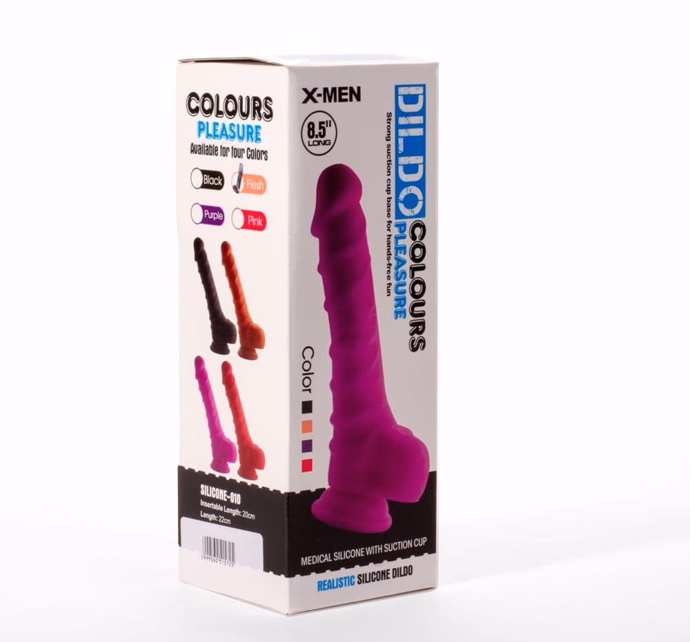 X-MEN 8.5" Dildo Colours Pleasure Flesh 2 - Image 2