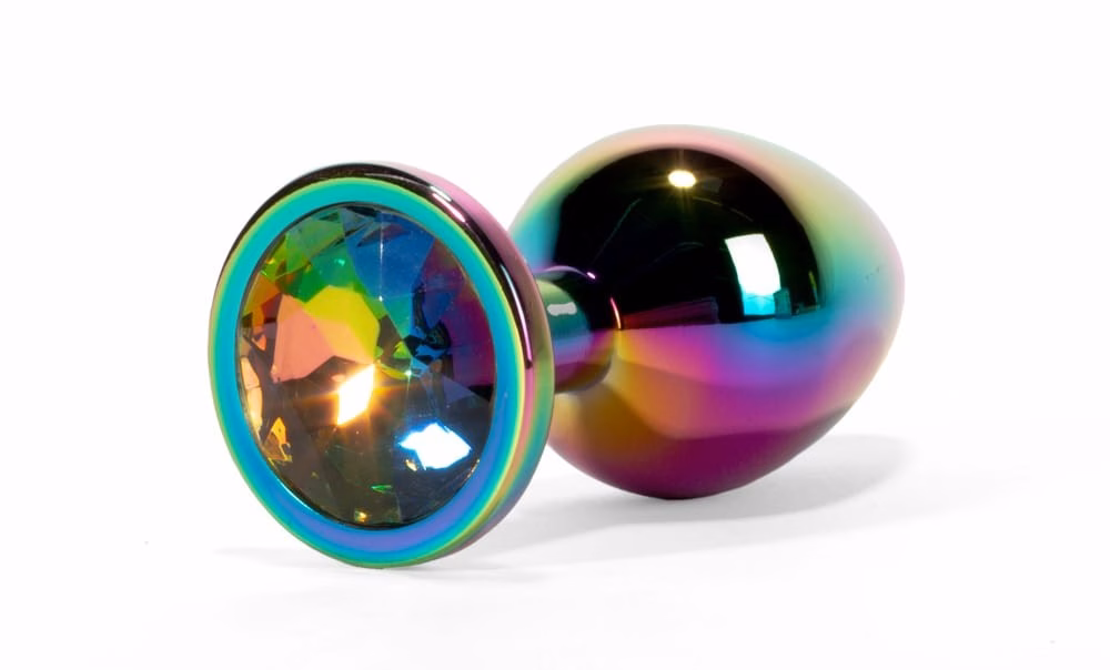 X-MEN Secret Shine Metal Butt Plug Rainbow M - Image 5