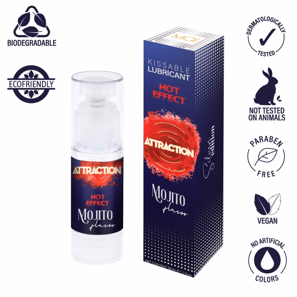 LUBRICANT ATTRACTION HEAT MOJITO 50 ML - Image 4