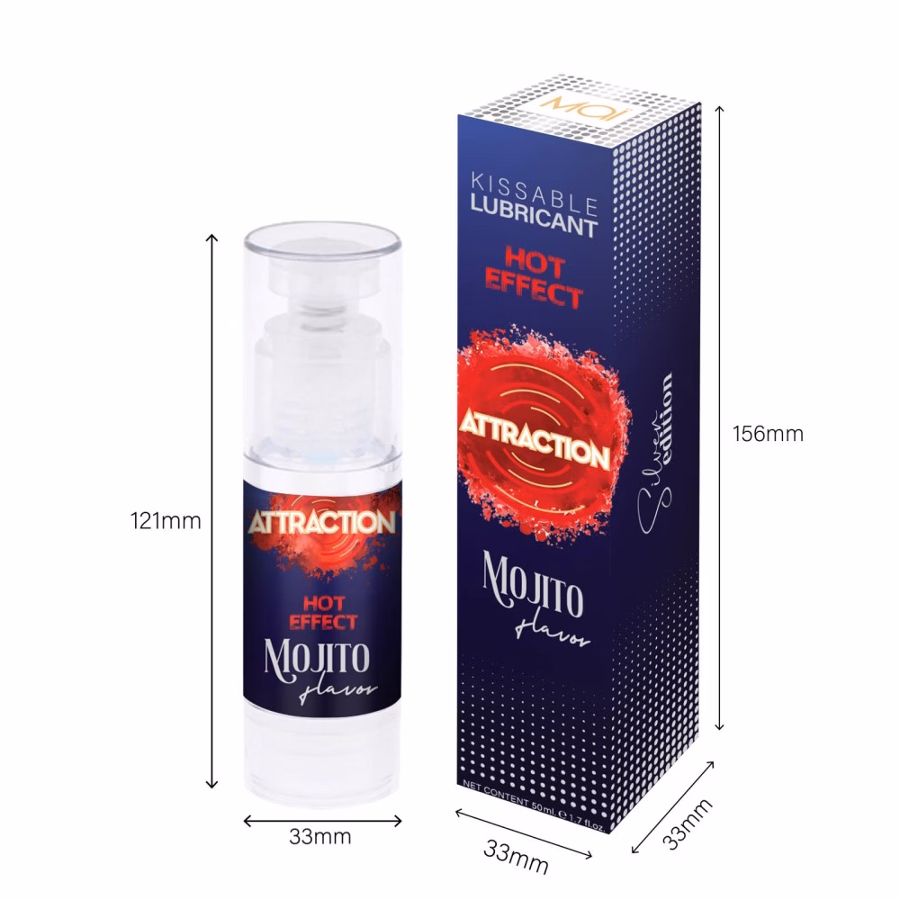 LUBRICANT ATTRACTION HEAT MOJITO 50 ML - Image 5