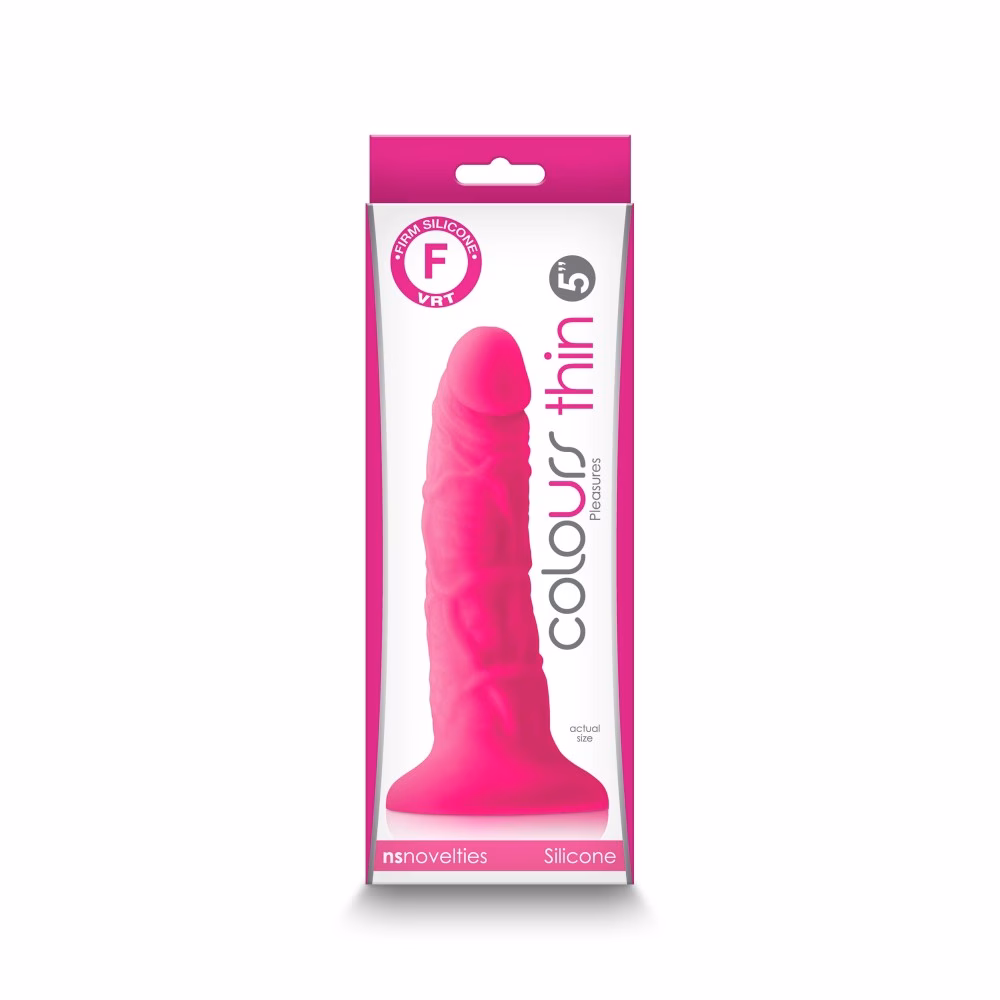 Colours - Pleasures - Thin 5" Dildo - Pink