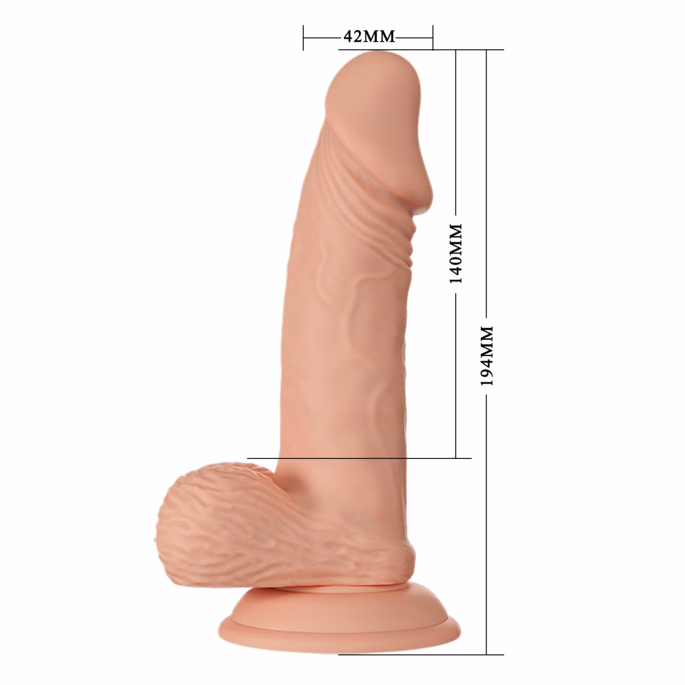 Beautiful Zebulon 7,6 " Dildo Flesh - Image 9