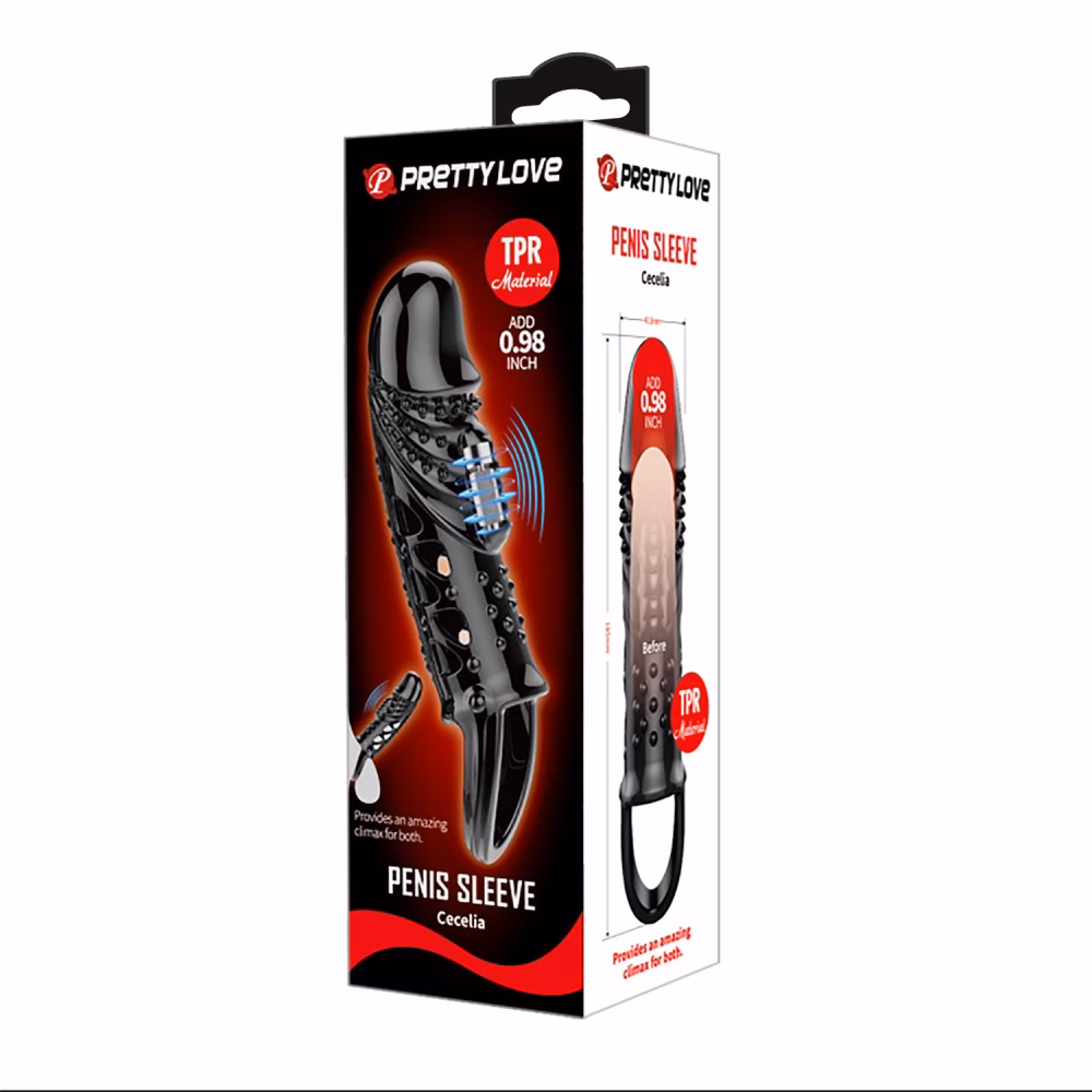 Pretty Love Penis Sleeve Cecilia Black
