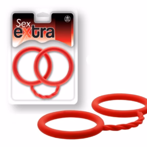 SEX EXTRA - SILICONE CUFFS RED_B0O25_4