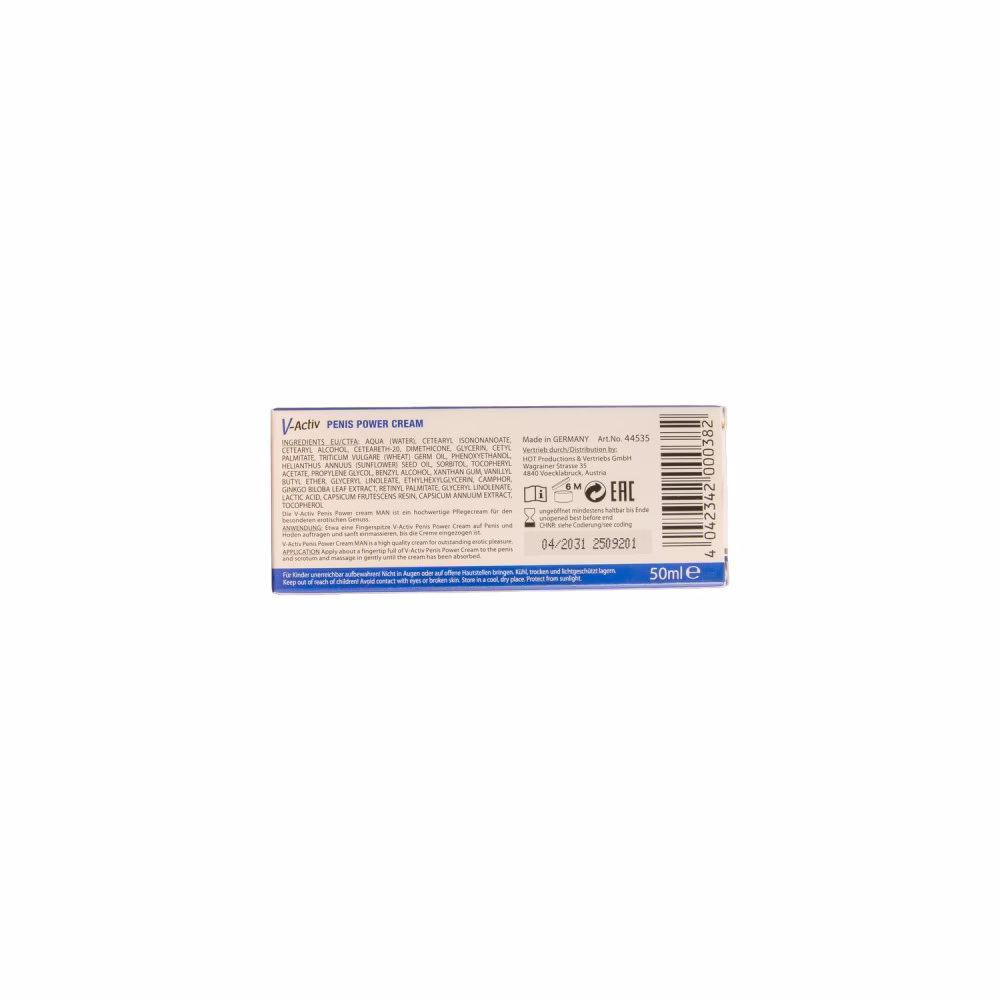 HOT V-Activ penis power cream for men 50 ml - Image 5