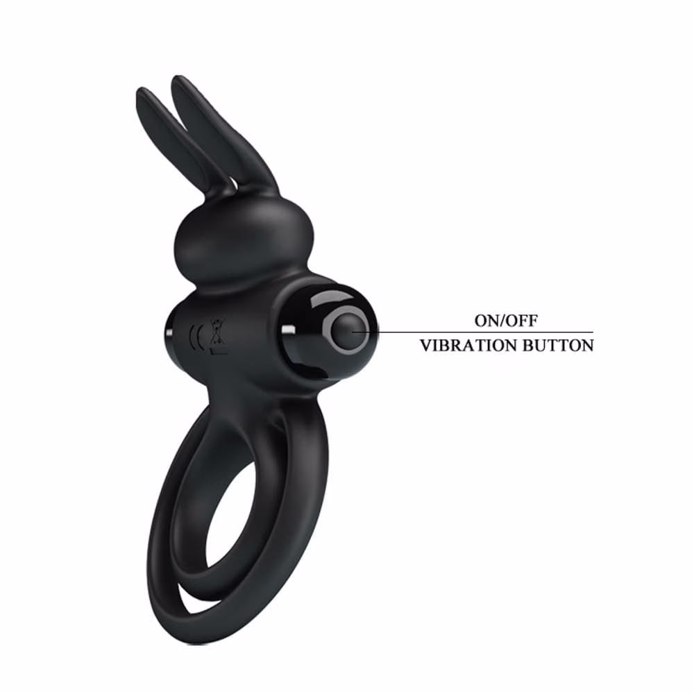 Pretty Love Vibrant Penis Ring 3 Black - 5. kép