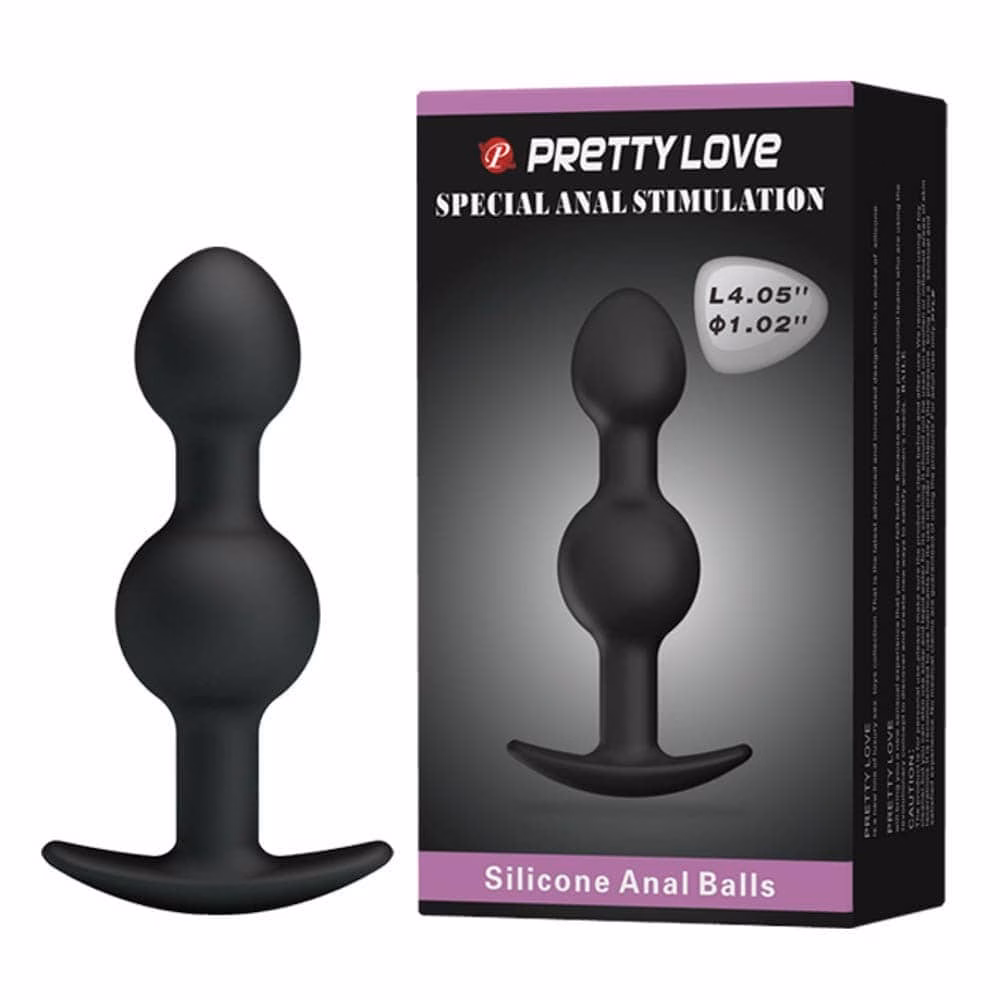 Pretty Love Heavy Balls Silicone Butt Plug 2 - Image 2