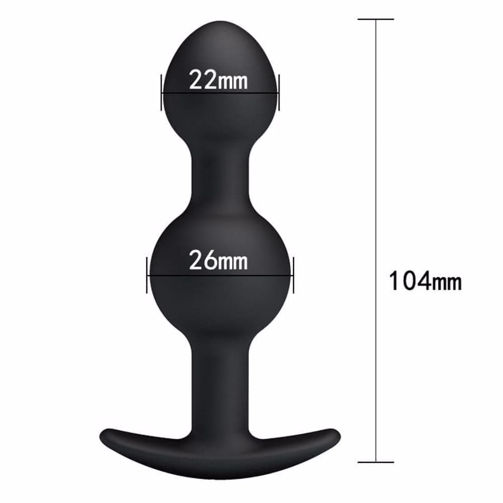 Pretty Love Heavy Balls Silicone Butt Plug 2 - Image 3