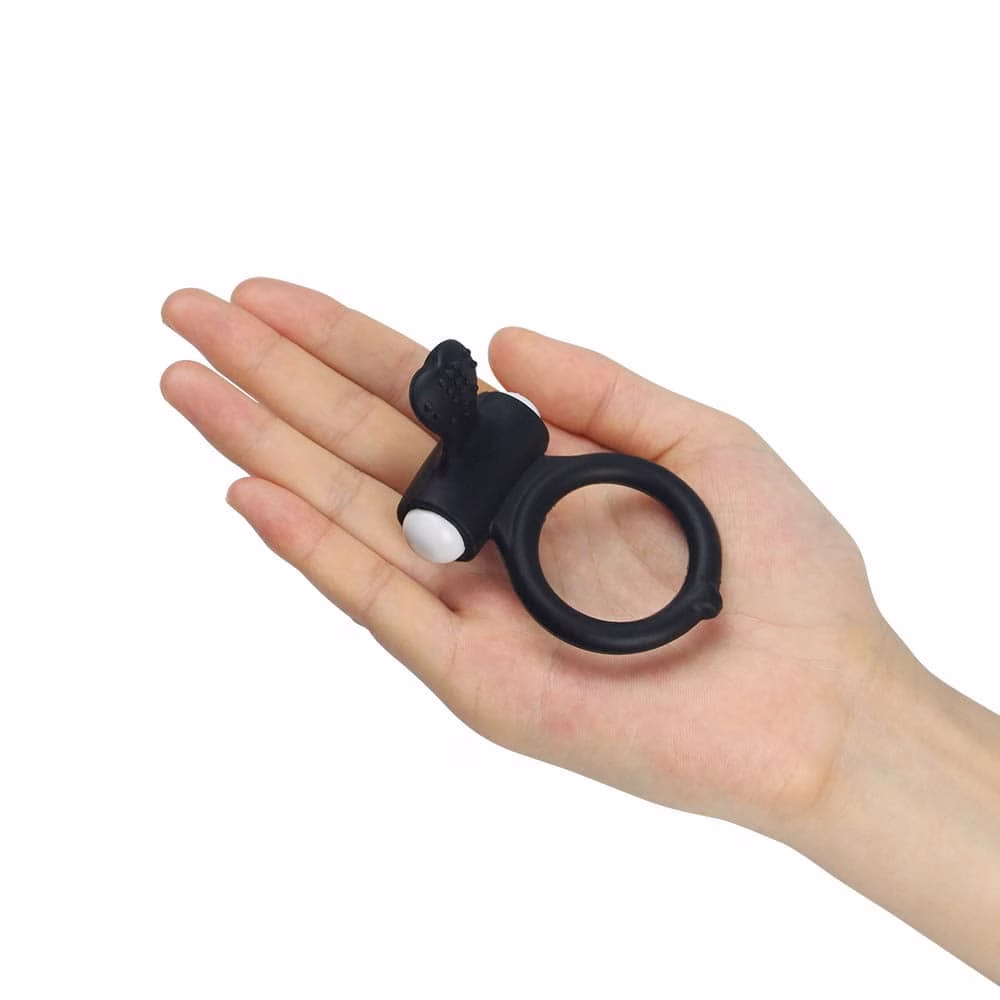 Power Clit Cockring Black 1 - 3. kép
