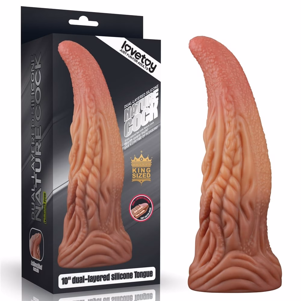 10'' Dual layered Platinum Silicone Tongue_B0O50_3