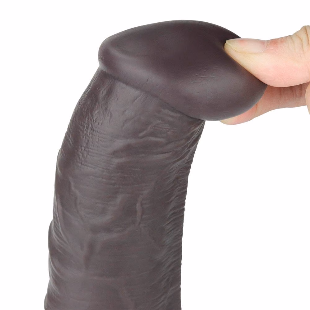 10'' Dual Layered Silicone Rotator Brown - Image 11