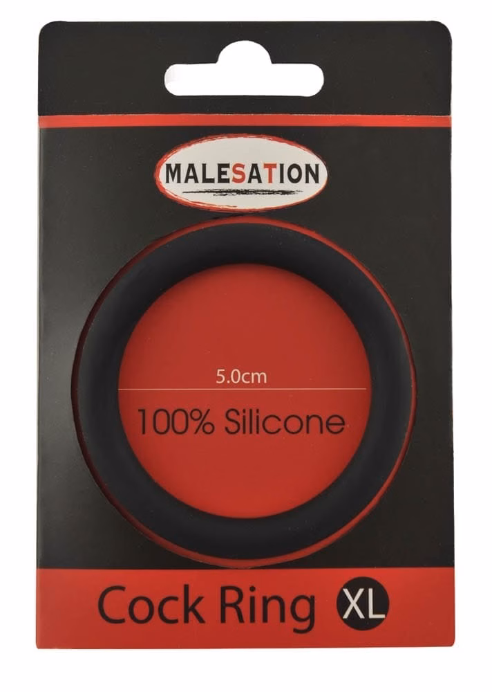 Malesation Silicone Cock Ring Black XL