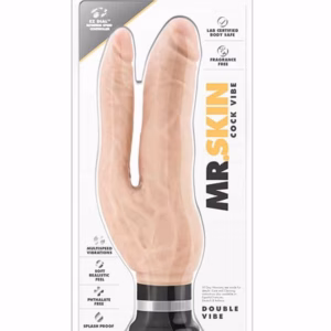 Mr. Skin Double Vibe Cock Beige