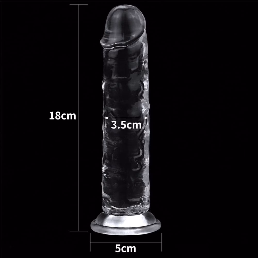 7.0'' Flawless Clear Dildo - Image 4