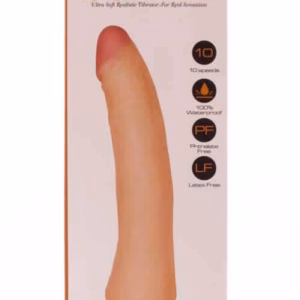 9" Real Softee Vibrating Dildo 5