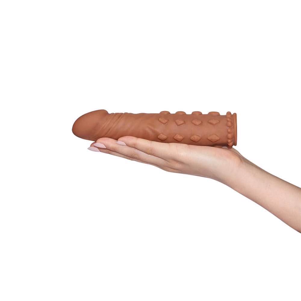 Pleasure X-Tender Penis Sleeve Brown 5 - 2. kép