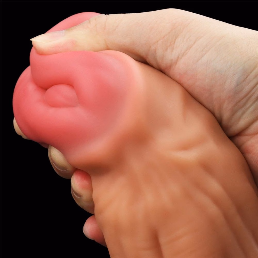 12'' Dual layered Platinum Silicone Cock - Image 7