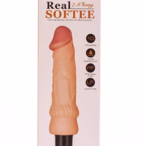 7.8" Real Softee Vibrating Dildo  2