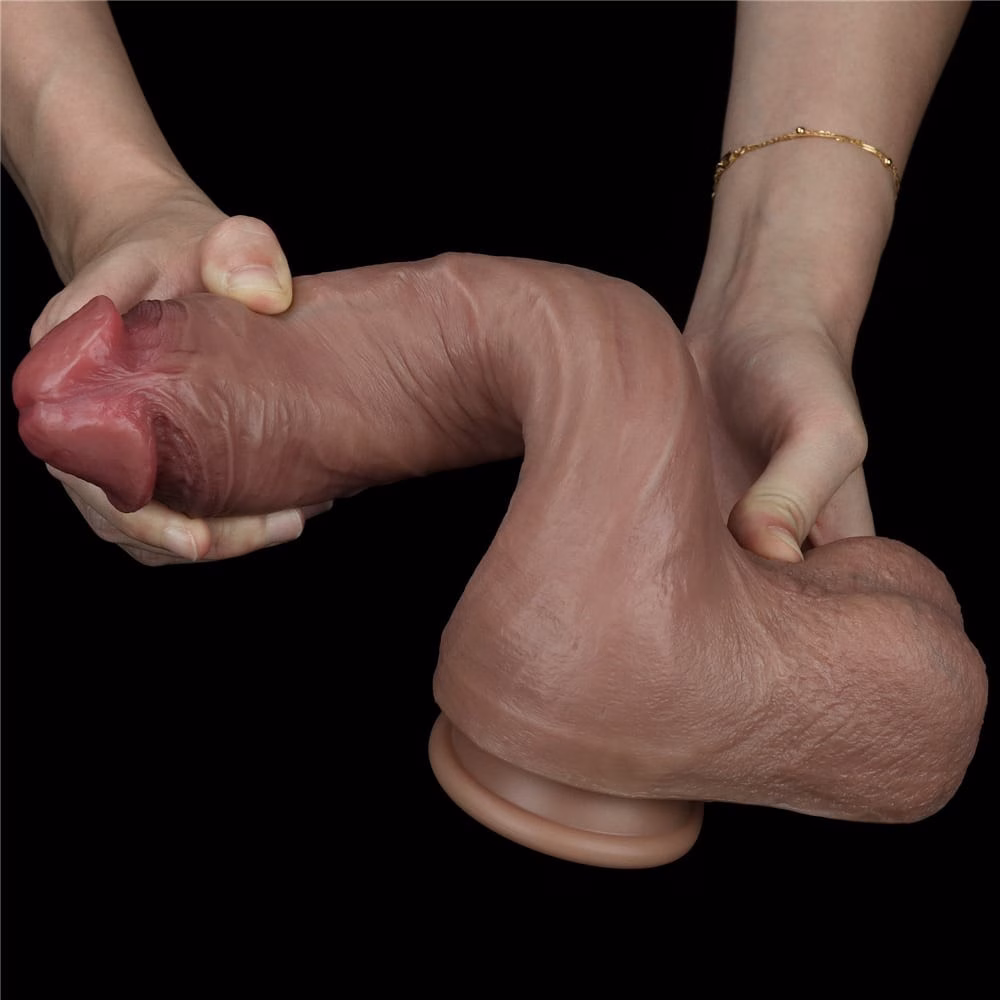 10.5'' Dual-Layered Silicone Nature Cock - Image 7