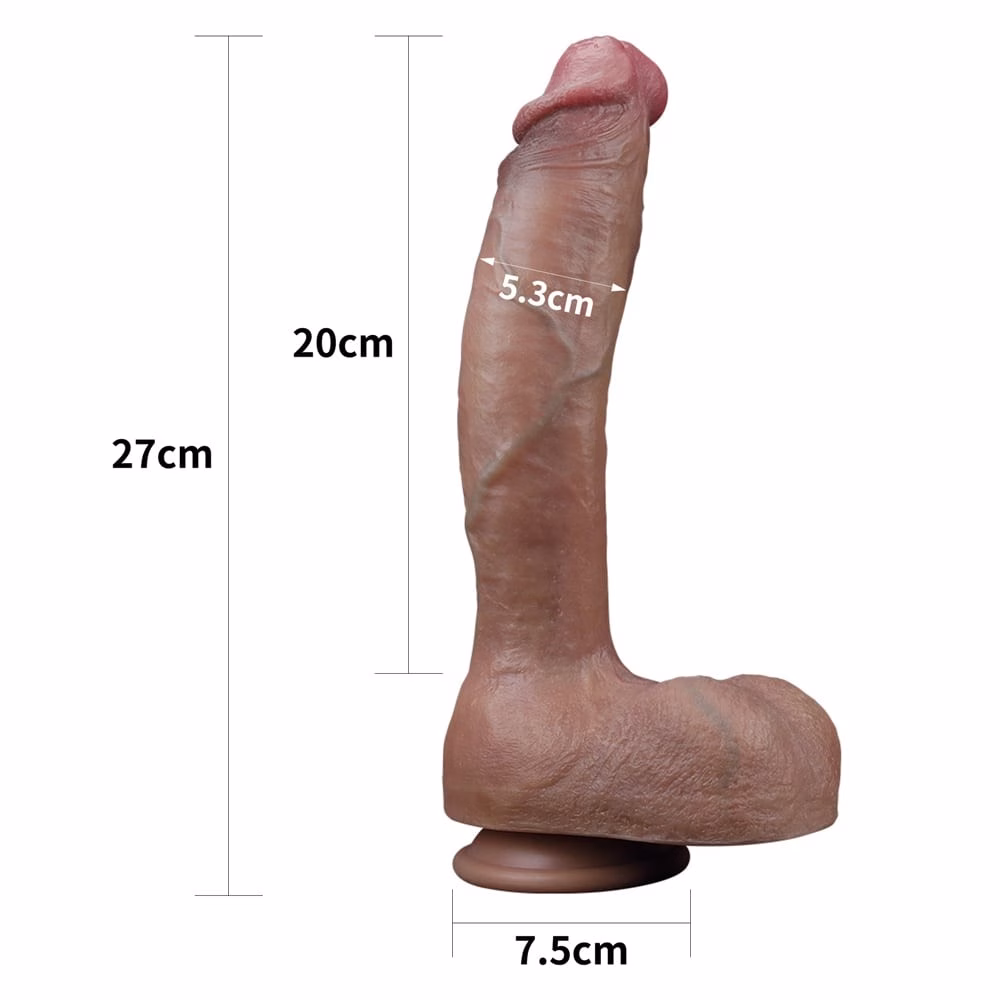 10.5'' Dual-Layered Silicone Nature Cock - Image 3