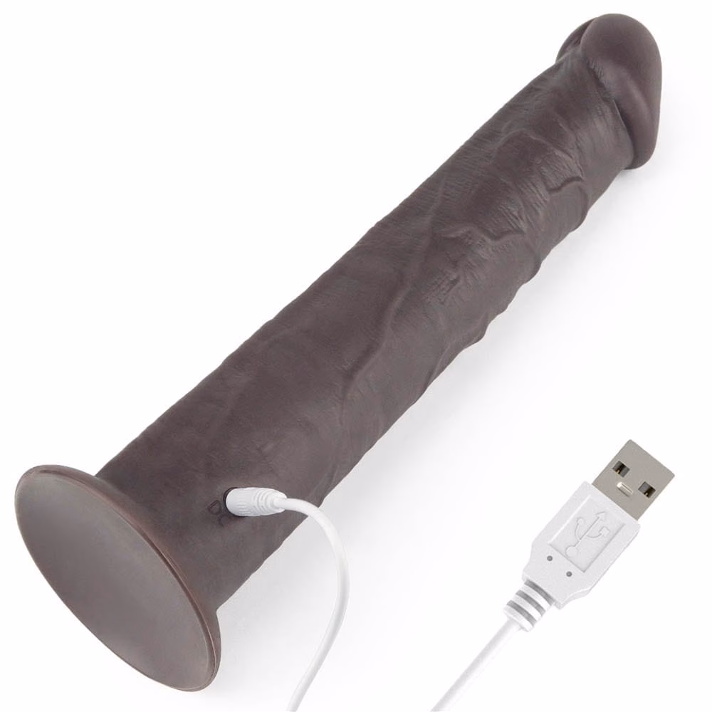 10'' Dual Layered Silicone Rotator Brown - Image 2