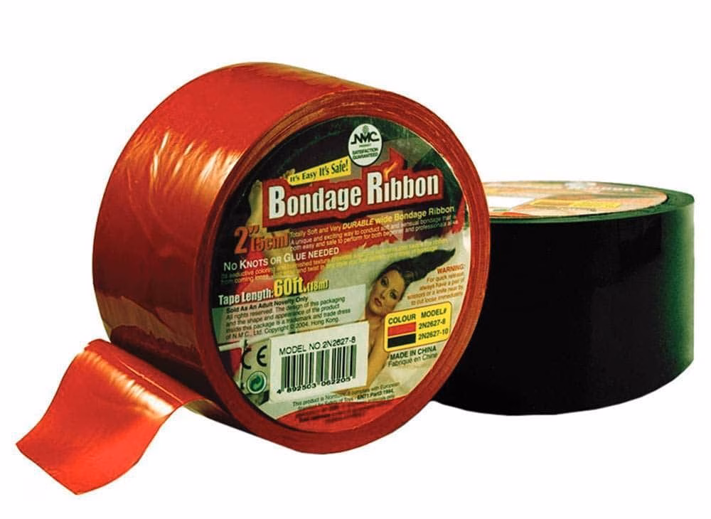 Bondage Ribbon 5cm/18mtr Red