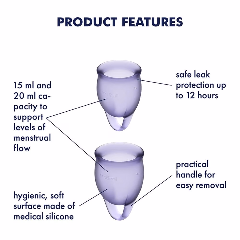 Feel confident Menstrual Cup Lilla - Image 4