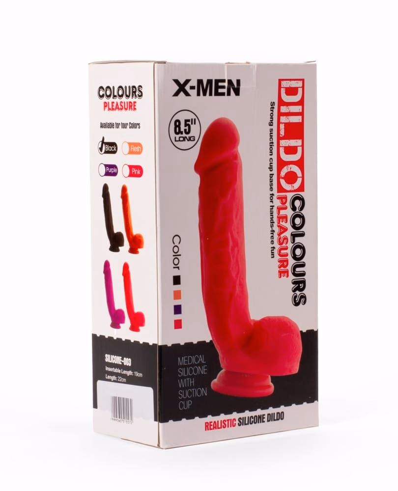 X-MEN 8.5" Dildo Colours Pleasure Flesh 3_B15O50_1 - Image 2
