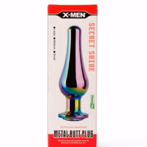X-MEN Secret Shine Metal Butt Plug Rainbow M