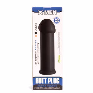 X-MEN 10 inch Butt Plug Black