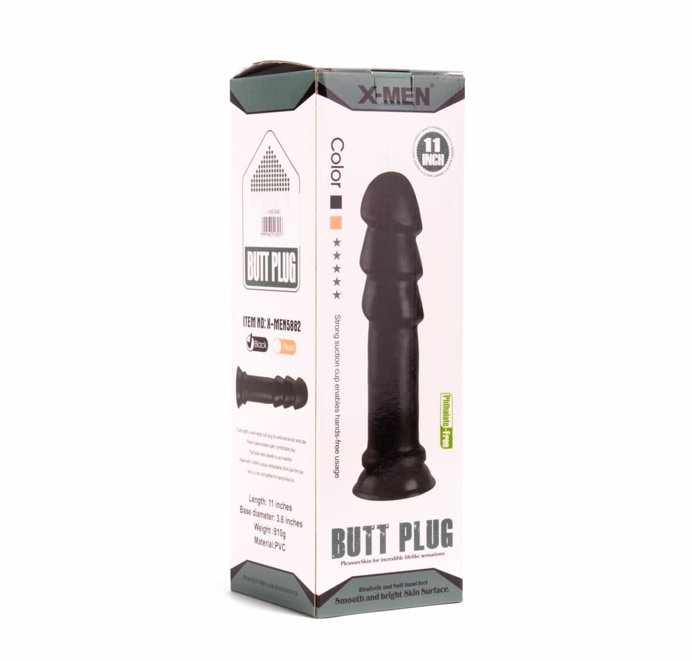 X -MEN 11 inch Butt Plug Black - Image 2