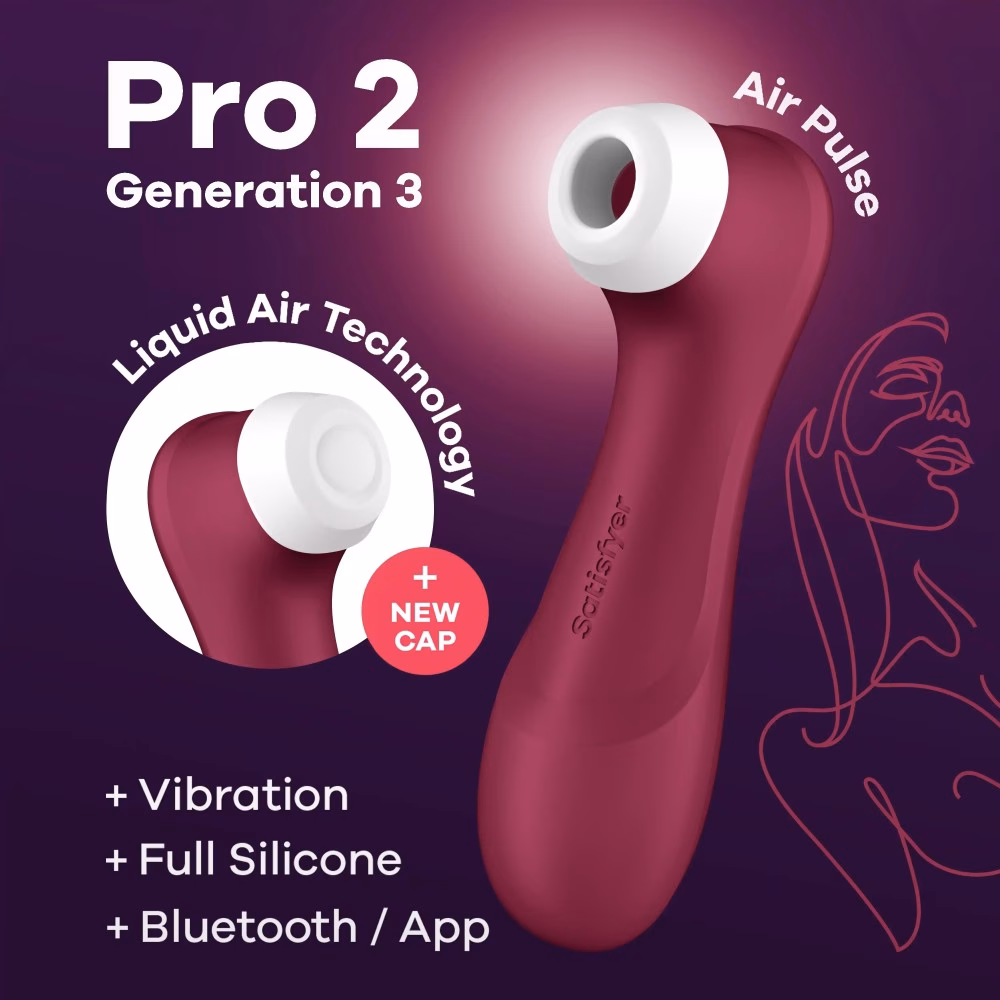 Pro 2 Generation 3 with Liquid Air wine red Bluetooth/App - Image 6