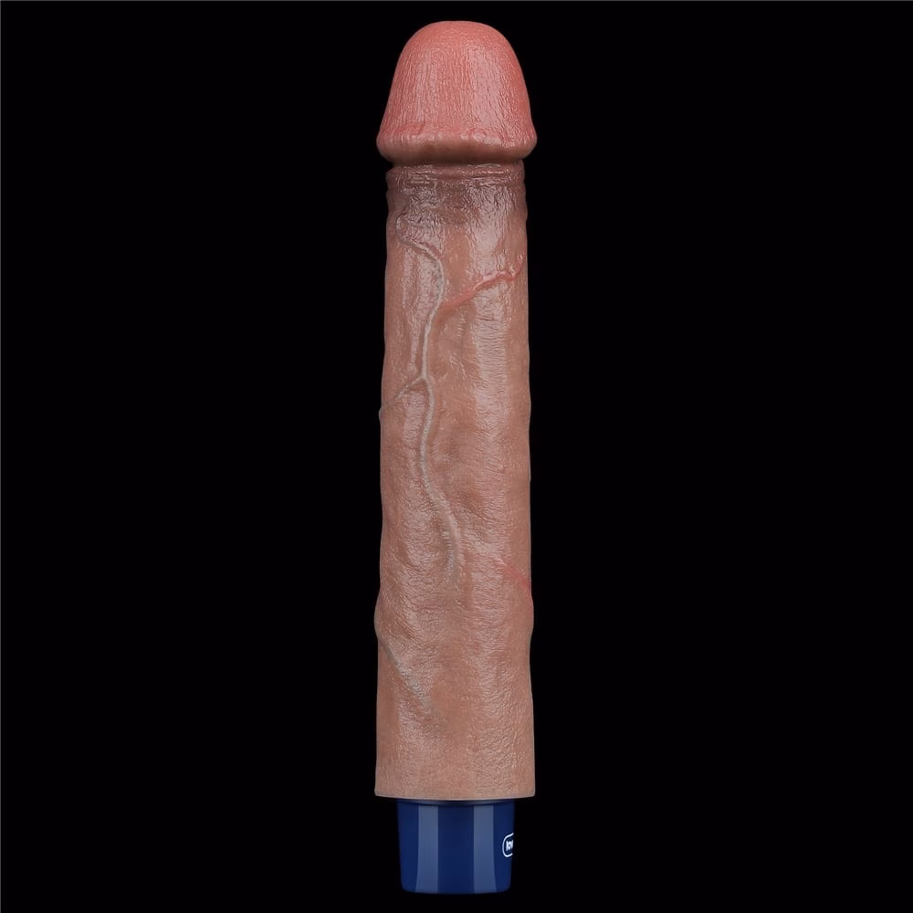 9" REAL SOFTEE Rechargeable Silicone Vibrating Dildo - Image 7
