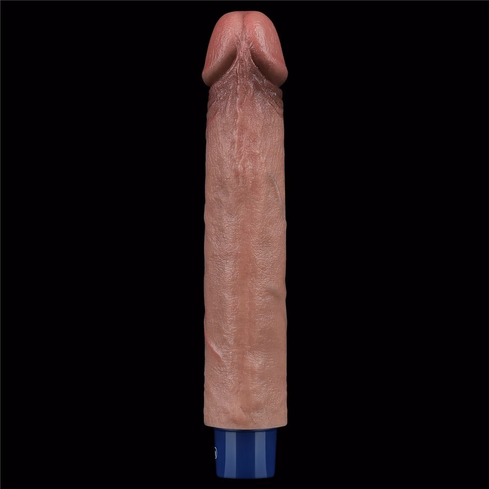 9" REAL SOFTEE Rechargeable Silicone Vibrating Dildo - Image 8