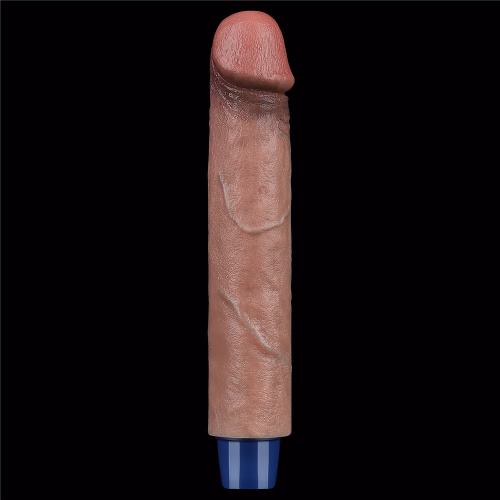 9" REAL SOFTEE Rechargeable Silicone Vibrating Dildo - Image 9