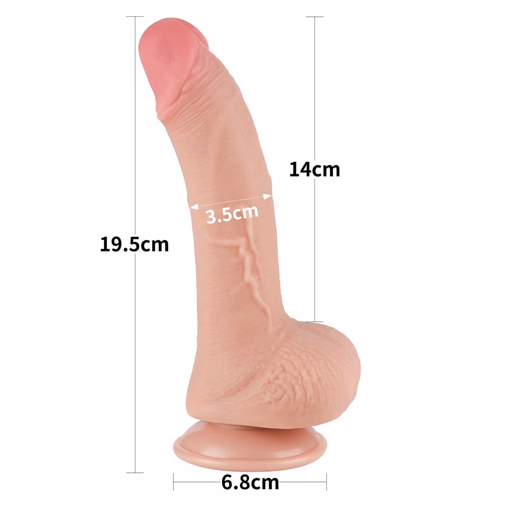 7.5'' Sliding Skin Dual Layer Dong Flesh I - Image 9